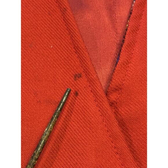 XL Orvis Wool Tartan Plaid Red Vest Reversible Christmas Dress - Picture 5 of 8